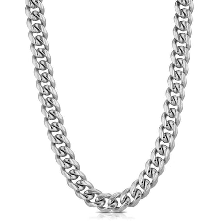 Women White gold  Cuban Link Chain (6mm) The Gold Gods