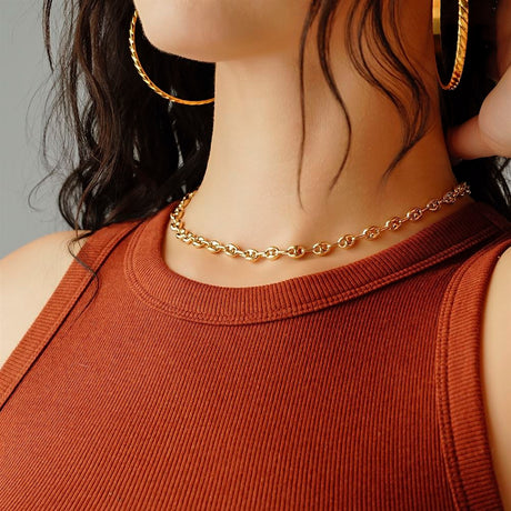 Women's Vermeil Puff Chain The Gold Goddess Women’s Jewelry By The Gold Gods