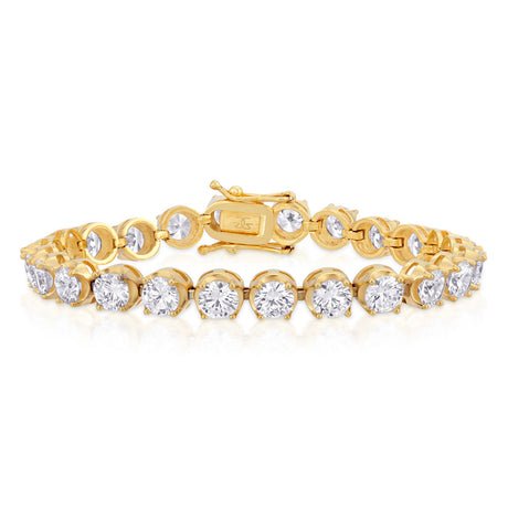 Gold Diamond Buttercup Tennis Bracelet (4mm) The Gold Gods 1