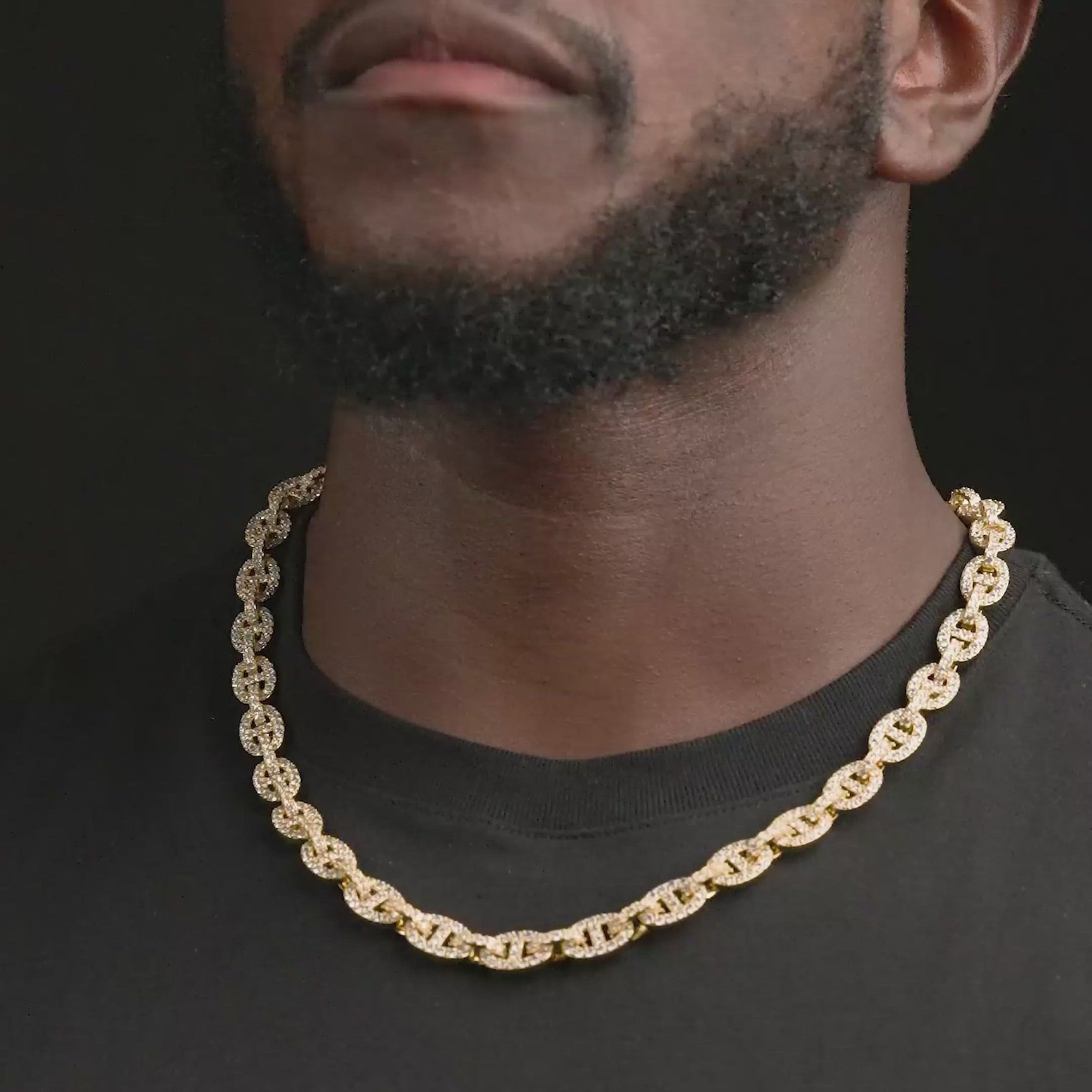 Diamond Mariner Micro Choker Chain (10mm) | Gold Gods® 22 inch Video