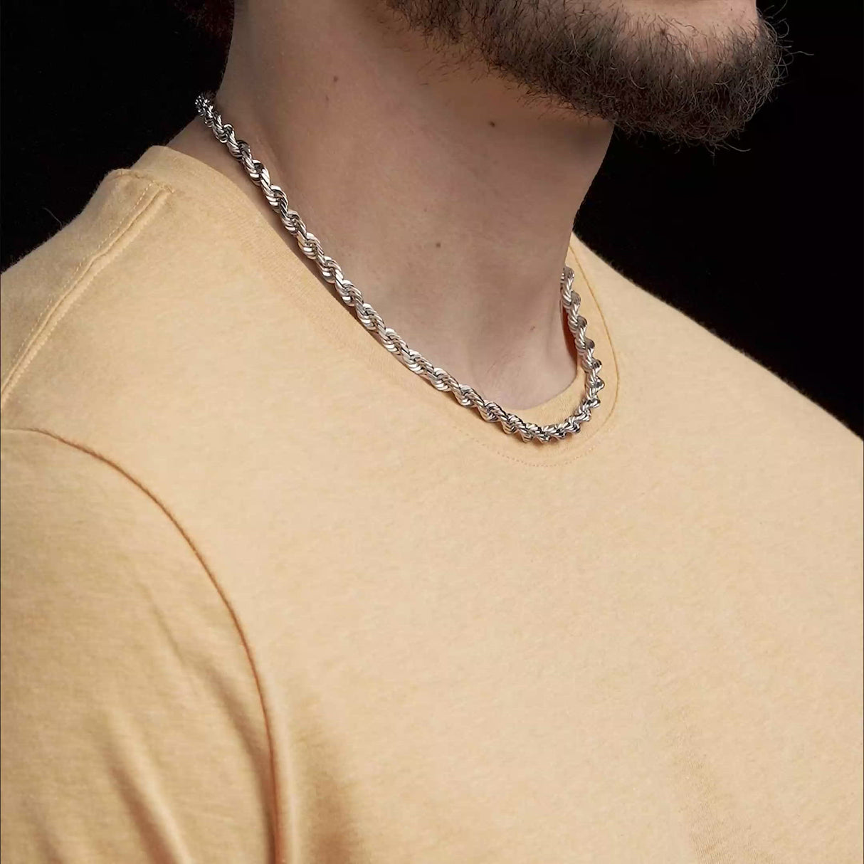 6mm Solid Gold Rope Chain The Gold Gods 