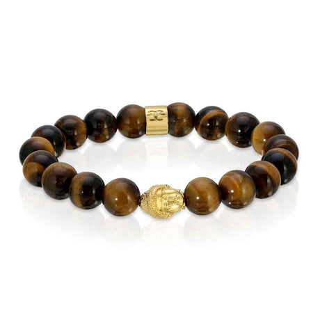 Tiger Eye Buddha Head Beaded Bracelet The Gold Gods 2