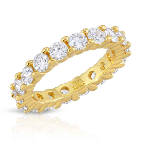 Single Diamond Eternity Ring The Gold Gods Front