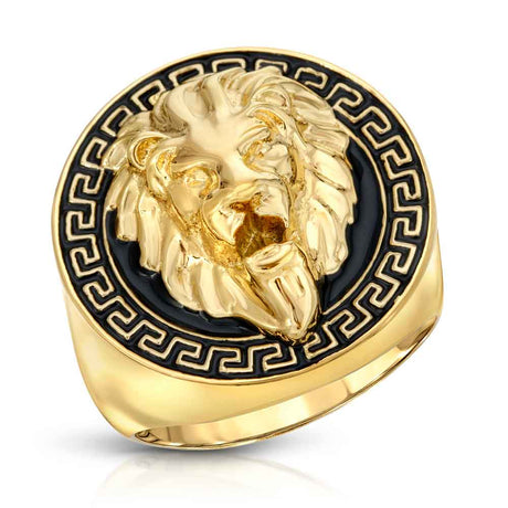 The Gold Gods Signature Lion Grecco Ring