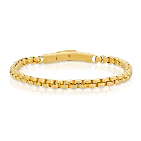 Gold Venetian Box Link Bracelet The Gold Gods