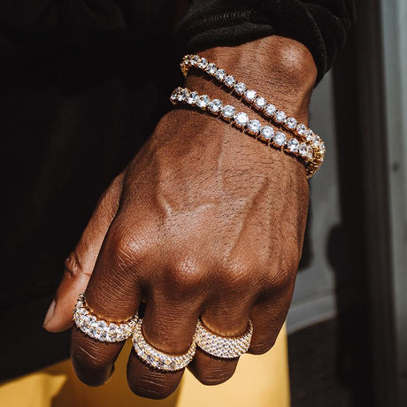 6mm Diamond Tennis Bracelet The Gold Gods lifestyle look