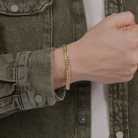 Solid Gold Miami Cuban Link Bracelet The Gold Gods 6mm