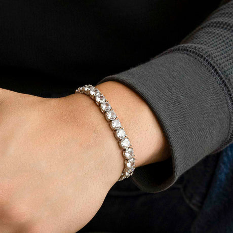 White Gold Diamond Tennis Bracelet (6mm)