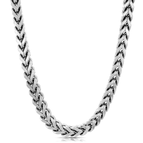 White Gold 6mm Franco Chain The Gold Gods 1