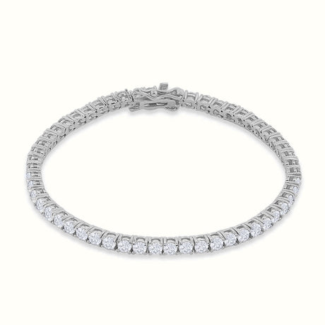 Women's Silver Diamond Buttercup Tennis Bracelet The Gold Goddess Women’s Jewelry By The Gold Gods