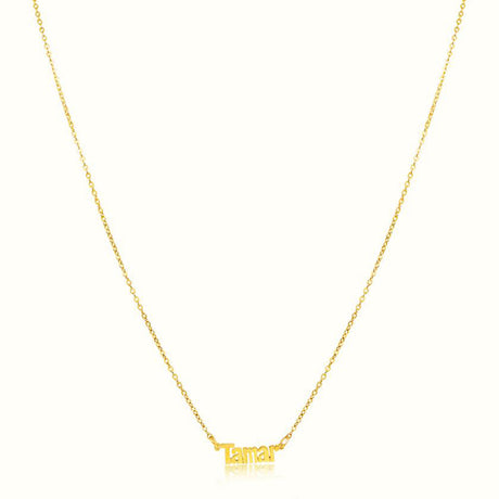 Women's Solid Gold Custom Name Necklace The Gold Goddess Women’s Jewelry By The Gold Gods