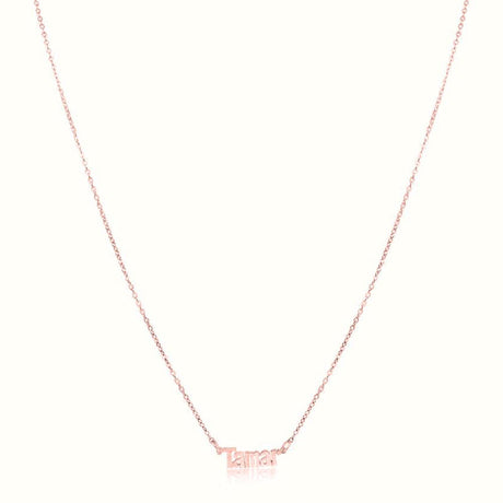 Women's Solid Rose Gold Custom Name Necklace The Gold Goddess Women’s Jewelry By The Gold Gods