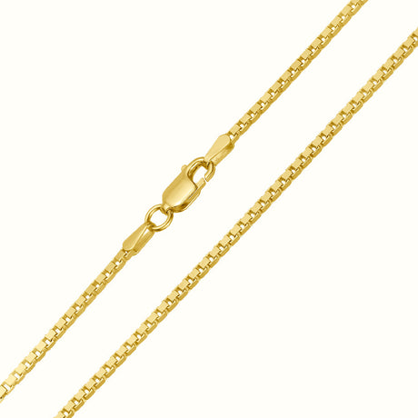 Women's Vermeil Box Chain The Gold Goddess Women’s Jewelry By The Gold Gods