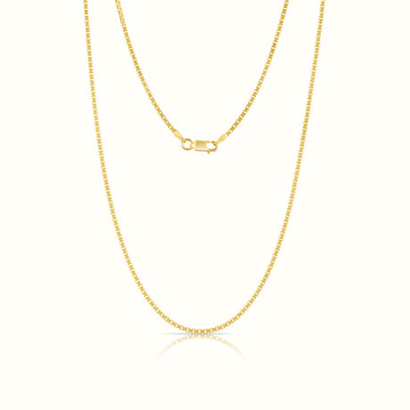 Women's Vermeil Box Chain The Gold Goddess Women’s Jewelry By The Gold Gods