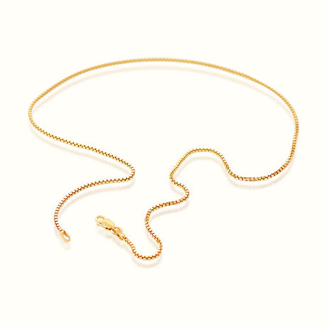 Women's Vermeil Box Chain The Gold Goddess Women’s Jewelry By The Gold Gods