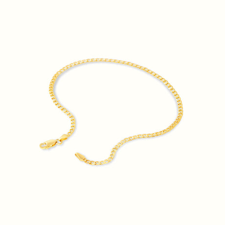 Women's Vermeil Cuban Anklet The Gold Goddess Women’s Jewelry By The Gold Gods