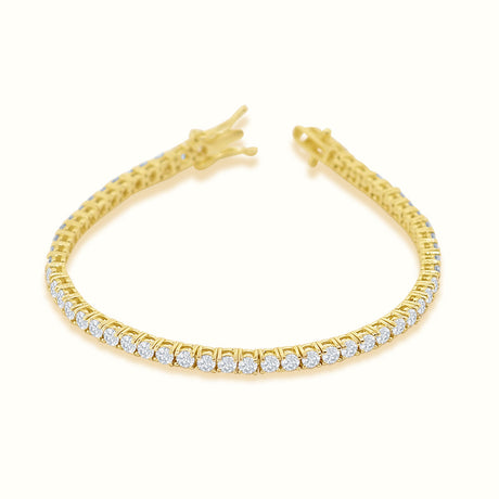 Women's Vermeil Diamond Buttercup Tennis Bracelet The Gold Goddess Women’s Jewelry By The Gold Gods