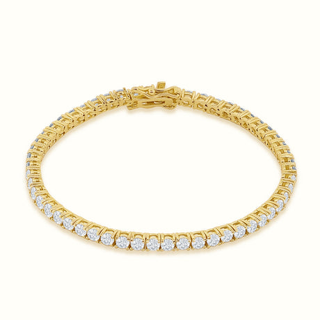 Women's Vermeil Diamond Buttercup Tennis Bracelet The Gold Goddess Women’s Jewelry By The Gold Gods