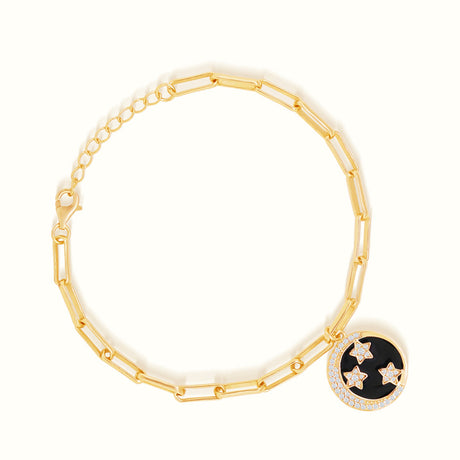 Women's Vermeil Diamond Star Coin Bracelet The Gold Goddess Women’s Jewelry By The Gold Gods