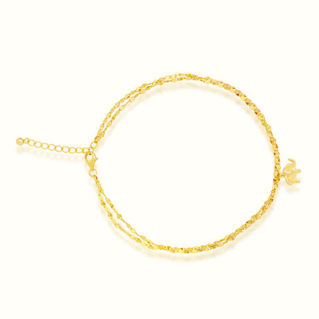 Women's Vermeil Elephant Anklet The Gold Goddess Women’s Jewelry By The Gold Gods