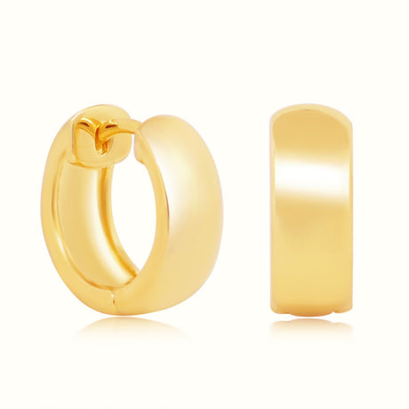 Women's Vermeil Mini Chunky Hoops Earrings The Gold Goddess Women’s Jewelry By The Gold Gods