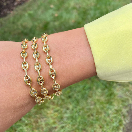 Women's Vermeil Puff Bracelet V2 The Gold Goddess Women’s Jewelry By The Gold Gods