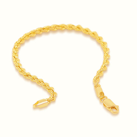 Women's Vermeil Rope Bracelet 6mm The Gold Goddess Women’s Jewelry By The Gold Gods