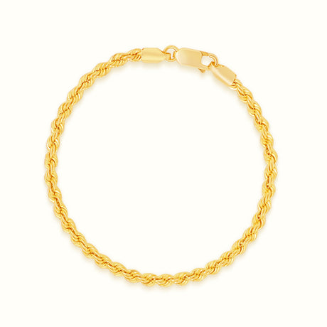 Women's Vermeil Rope Bracelet 6mm The Gold Goddess Women’s Jewelry By The Gold Gods